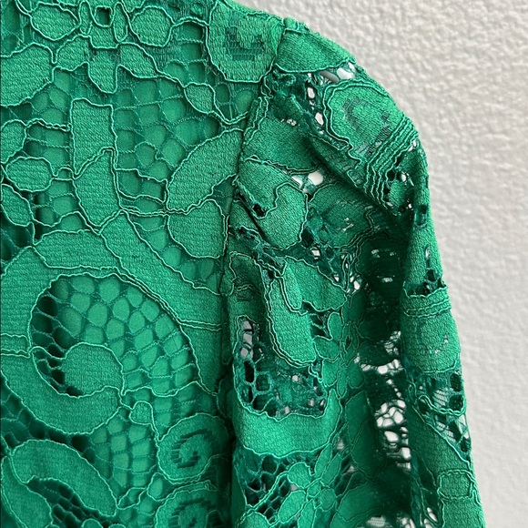Nanette Lepore Shamrock Green Lace Shift Dress - Picture 10 of 11